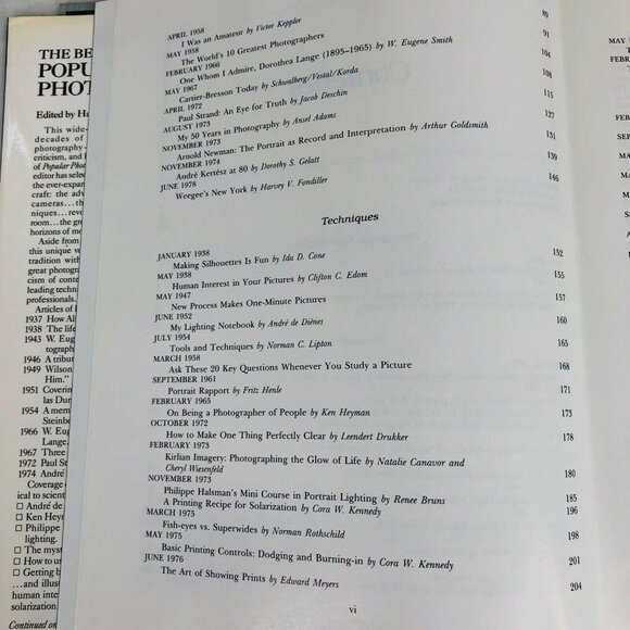 1979 The Best of Popular Photography First ED Print Large Hardcover Coffee Table - Picture 6 of 12